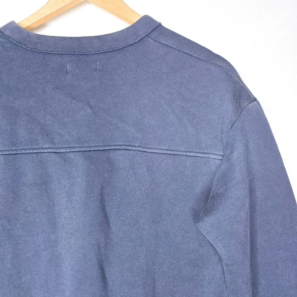 Johnnie-O Performance Sweatshirt Medium NWT Navy Blue Pullover Golf, Logo Sleeve